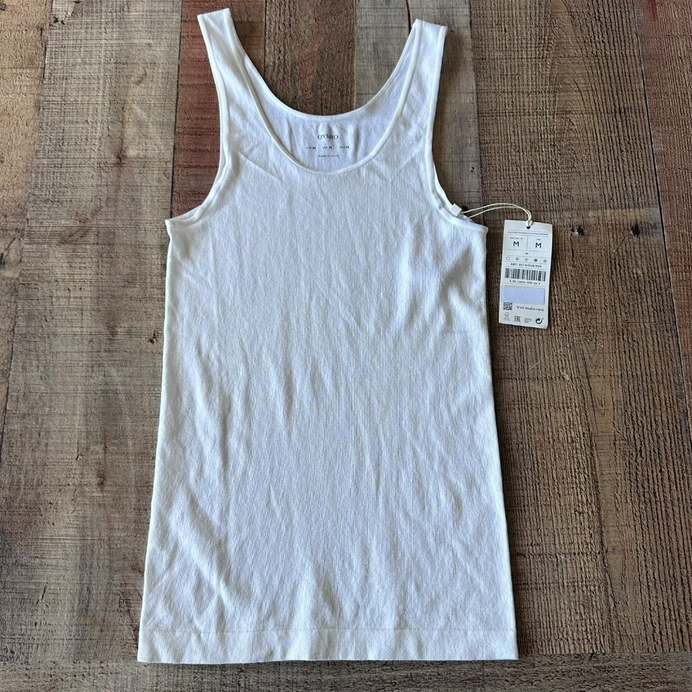 Oysho white tank top women's medium